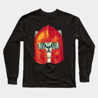 Medieval Cat Knight Long Sleeve T-Shirt